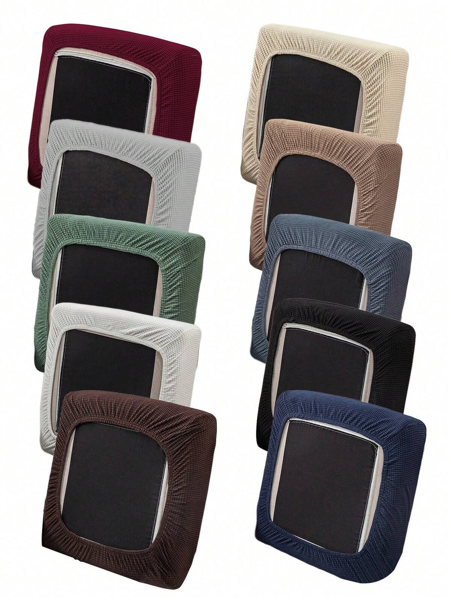1pc Jacquard Sofa Seat Cushion Cover, Chair Cover Sofa Slipcovers, Stretch Washable Removable Slipcover, Polar Fleece Sofa Protector